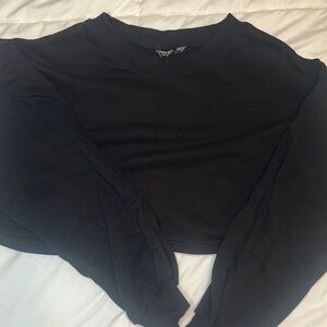 Black Cropped Sweatshirt NEW